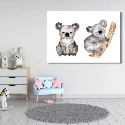 Watercolour Koal Kids Art Print 100% Australian Made