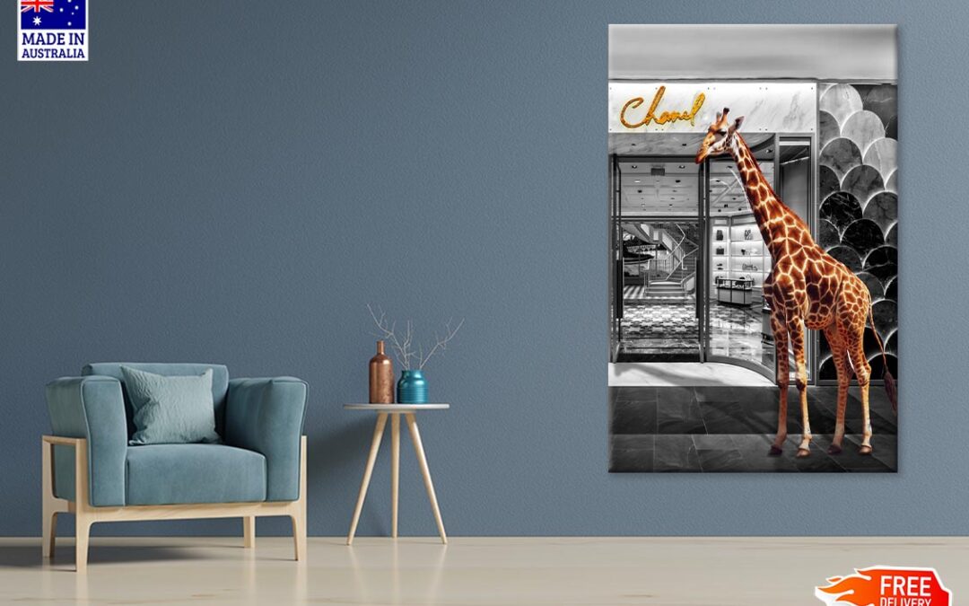 Store With Giraffe Print 100% Australian Made