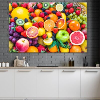 Fresh Colorful Fruits Closeup Photograph Print 100% Australian Made
