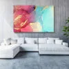 Red & Gold Abstract Wall Art UV Direct Aluminum Print Australian Made Quality - Image 2