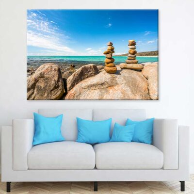 Rock Balancing Meelup Beach View Photograph Print 100% Australian Made