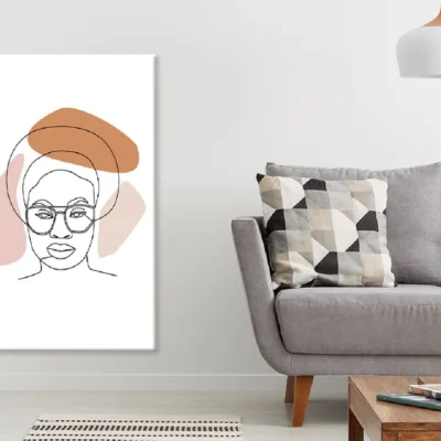 Girl With Sungalsses Line Art Design Print 100% Australian Made