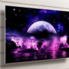 Full Moon Lightning Strike UV Direct Aluminum Print Australian Made Quality