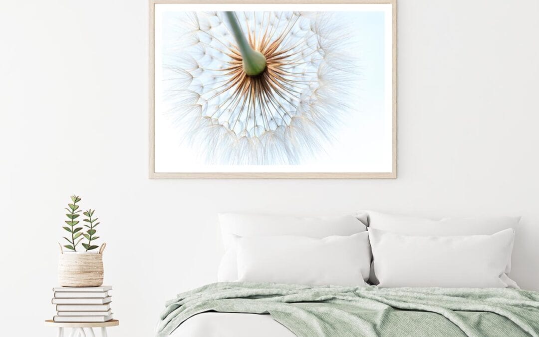 Dandelion With Seeds Blowing in The Wind Home Decor Premium Quality Poster Print Choose Your Sizes