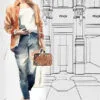 Stylish Brown Girl with Fashion Store Design Home Decor Premium Quality Poster Print Choose Your Sizes - Image 4