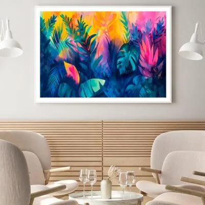 Colorful Leaves Abstract Home Decor Premium Quality Poster Print Choose Your Sizes