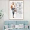 Stylish Brown Girl with Fashion Store Design Home Decor Premium Quality Poster Print Choose Your Sizes - Image 2