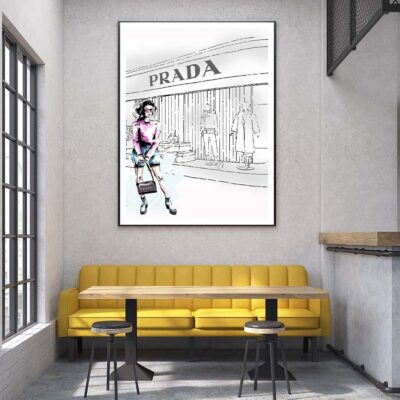 Fashion Girl with Specs Fashion Art Design Home Decor Premium Quality Poster Print Choose Your Sizes