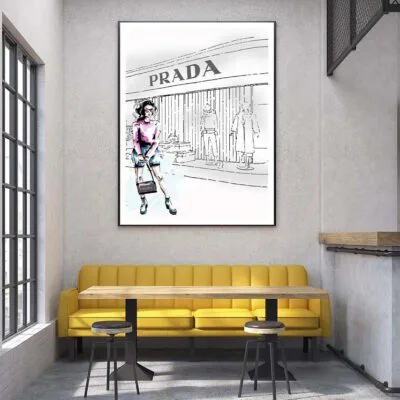 Fashion Girl with Specs Fashion Art Design Home Decor Premium Quality Poster Print Choose Your Sizes
