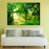 Green Forest With Sunrise spring Print 100% Australian Made - Image 2