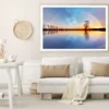 Tree on Lake Rainbow Sky Sunrise Photograph Home Decor Premium Quality Poster Print Choose Your Sizes