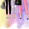 Fashion Women with Elegant Handbags Design Home Decor Premium Quality Poster Print Choose Your Sizes - Image 4