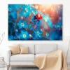Ladybug Perched on A Vibrant Flower Wall Art Decor 100% Australian Made