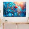 Ladybug Perched on A Vibrant Flower Wall Art Decor 100% Australian Made - Image 2