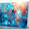 Ladybug Perched on A Vibrant Flower Acrylic Glass Print Tempered Glass Wall Art 100% Made in Australia Ready to Hang