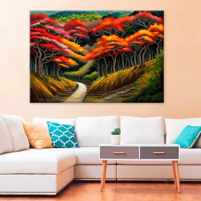 Autumn Forest Digital Painting Print 100% Australian Made