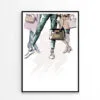 Fancy Ladies with Their Luxury Bags Design Home Decor Premium Quality Poster Print Choose Your Sizes - Image 3
