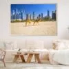 Camels on Jumeirah Sea View in Dubai Home Decor Premium Quality Poster Print Choose Your Sizes - Image 2