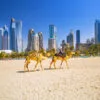 Camels on Jumeirah Sea View in Dubai Home Decor Premium Quality Poster Print Choose Your Sizes - Image 3