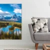 Glacier Lake & Canadian Mountains Print 100% Australian Made