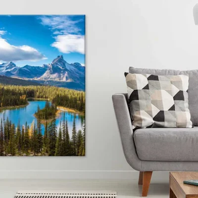 Glacier Lake & Canadian Mountains Print 100% Australian Made