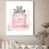 Pink Perfume Bottle Watercolor Print 100% Australian Made - Image 2