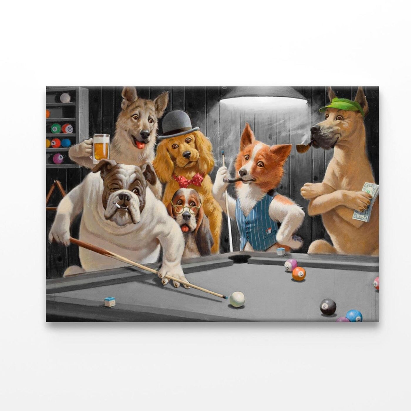 Dogs Playing Pool 100% Australian Made - Image 2
