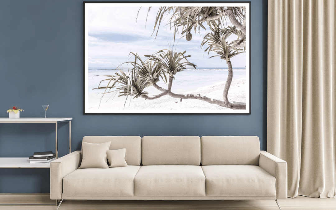 Beach Trees & Sea Sky View Home Decor Premium Quality Poster Print Choose Your Sizes