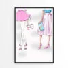 Modern Pink Ladies Fashion Art Design Home Decor Premium Quality Poster Print Choose Your Sizes - Image 3