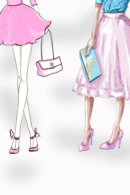 Modern Pink Ladies Fashion Art Design Home Decor Premium Quality Poster Print Choose Your Sizes - Image 4