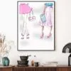 Modern Pink Ladies Fashion Art Design Home Decor Premium Quality Poster Print Choose Your Sizes - Image 2