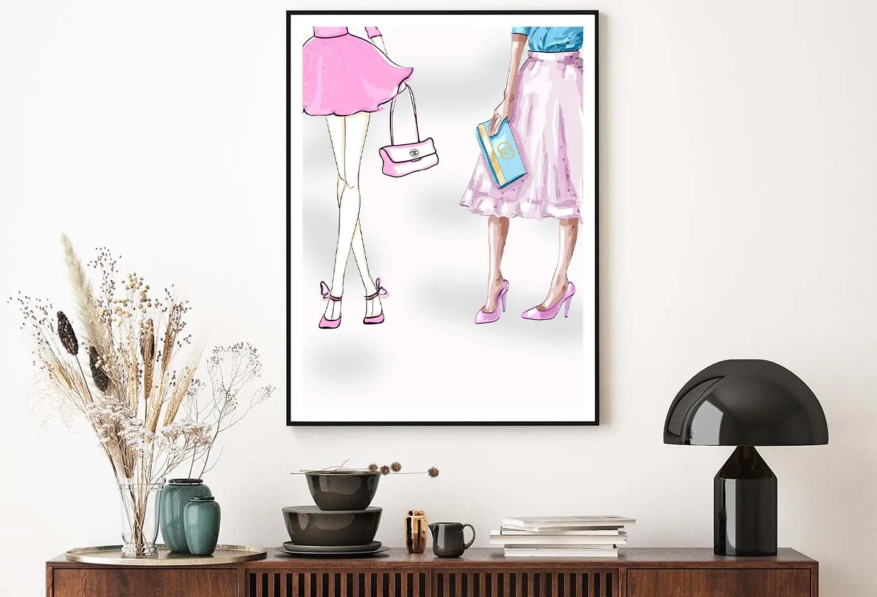 Modern Pink Ladies Fashion Art Design Home Decor Premium Quality Poster Print Choose Your Sizes - Image 2