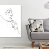 Woman Faces Line Art Design Print 100% Australian Made
