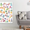 Colorful Alphabet & Animals Nursery & Kids Print 100% Australian Made