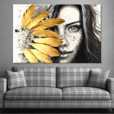 Gold Feathers Girl 100% Australian Made