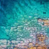 Stones on Clear Sea Water Aerial View Print 100% Australian Made - Image 3
