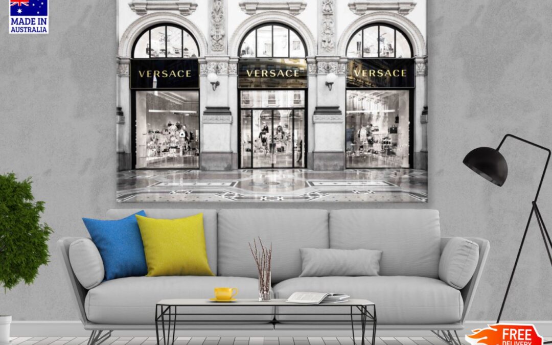 Versace Store in City Photograph Print 100% Australian Made