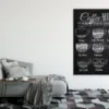 Coffee Menu Chalk Drawing Kitchen & Restaurant Print 100% Australian Made