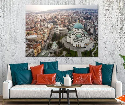 Cityscape of Belgrade Serbia View Photograph Print 100% Australian Made