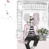 Fashion Girl with Bag Fashion Store Art Design Home Decor Premium Quality Poster Print Choose Your Sizes - Image 4