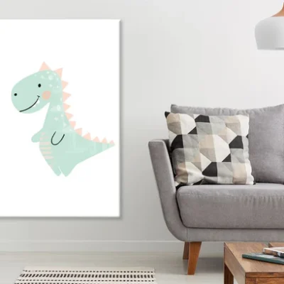 Dinosaur Watercolor Painting Nursery & Kids Print 100% Australian Made