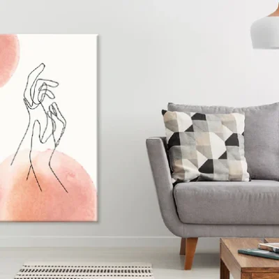 Feminine Hands Line Art Design Print 100% Australian Made