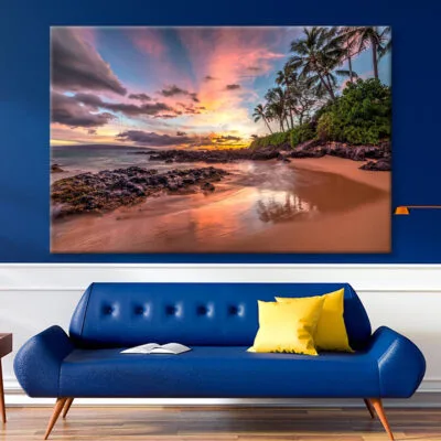 Hawaiian Sunset Wonder Wall Art Decor 100% Australian Made