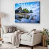 Bella Home Rugged Beach With Rock Formation Print Canvas Ready to hang - Image 2