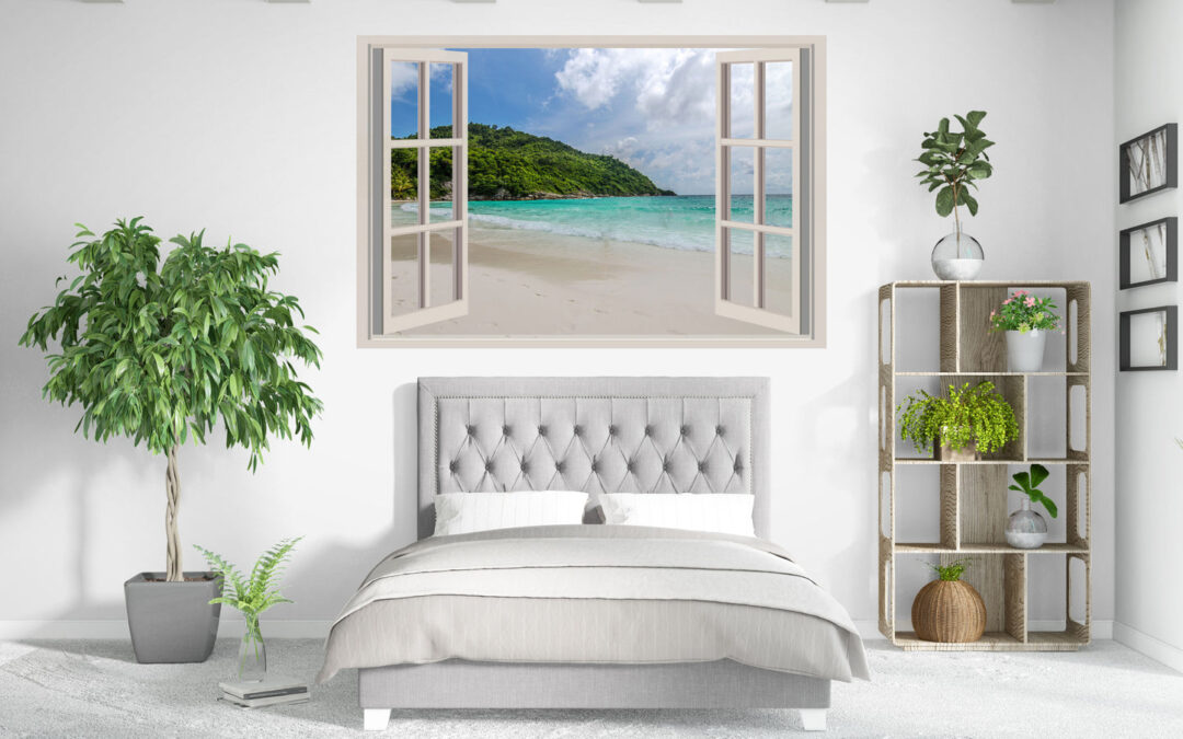 Stunning window beach popular design beach Print 100% Australian Made