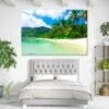 Green Trees Forest near Calm Sea View Photograph Print 100% Australian Made - Image 2