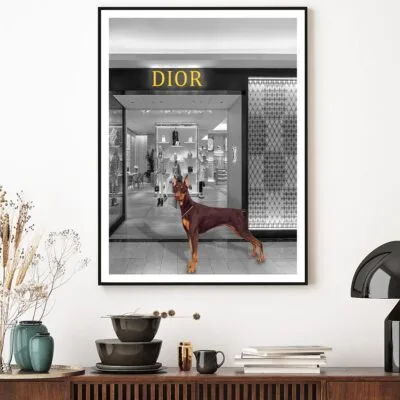 Store With Dog Home Decor Premium Quality Poster Print Choose Your Sizes