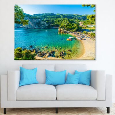 Beach in Paleokastritsa Greece Photograph Print 100% Australian Made