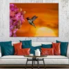Hummingbird & Flowers Photograph Print 100% Australian Made