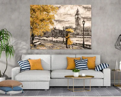 London Couple painting Print 100% Australian Made